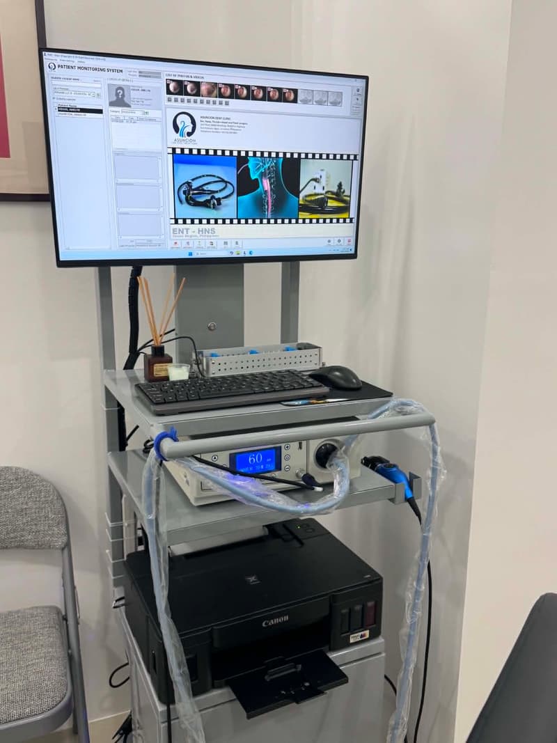 Diagnostic equipment used at Asuncion Clinic